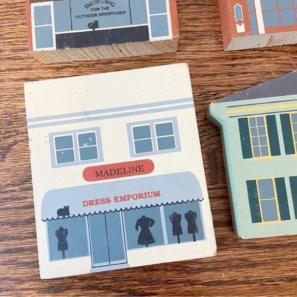 The Cat’s Meow | Vintage 1992 Series X Lot of 4 Miniature Houses Cottage Core - Picture 7 of 12